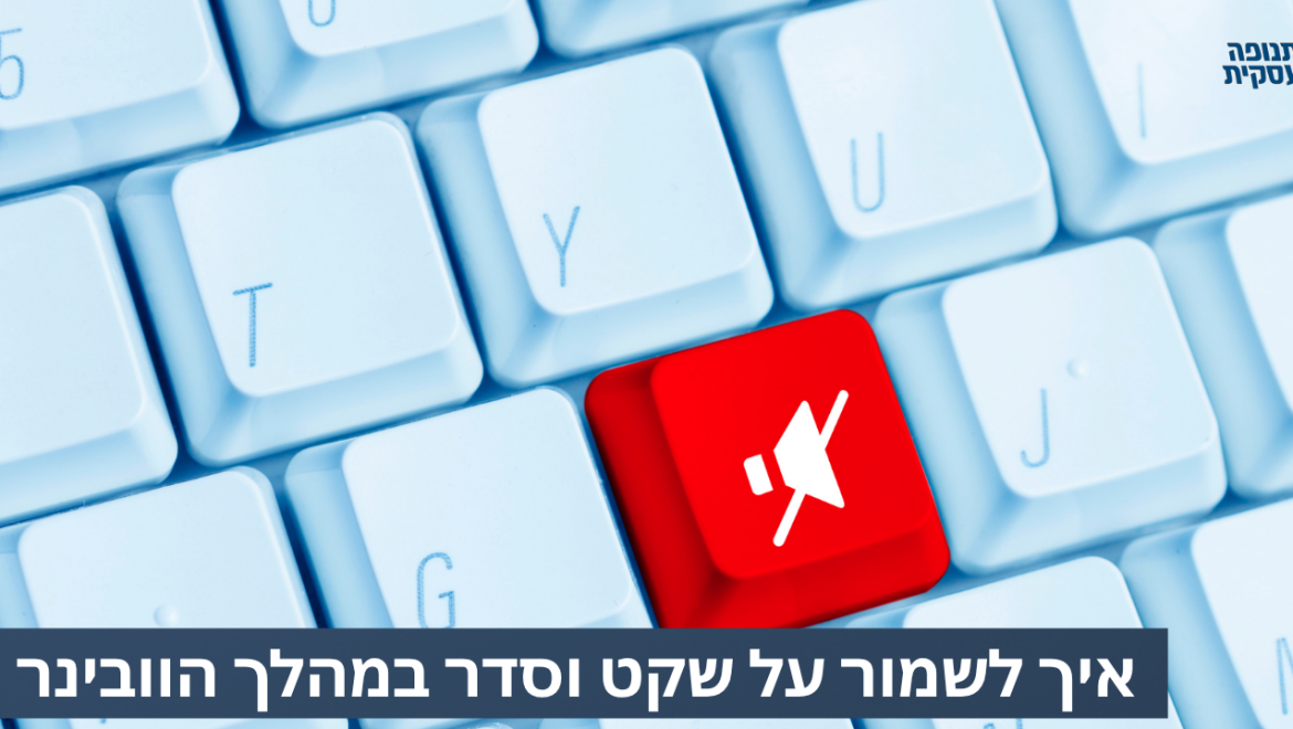 איך לשמור על שקט וסדר בזמן הוובינר?